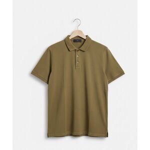 LIU JO Uomo Mens Polo Shirt Size Large Olive Designer Short Sleeve